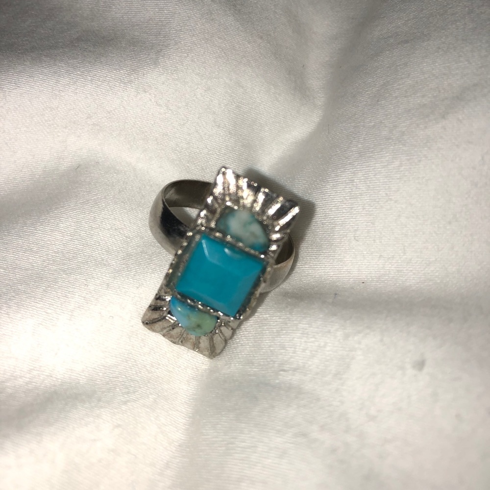 Turquoise silver ring - Picture 3 of 3